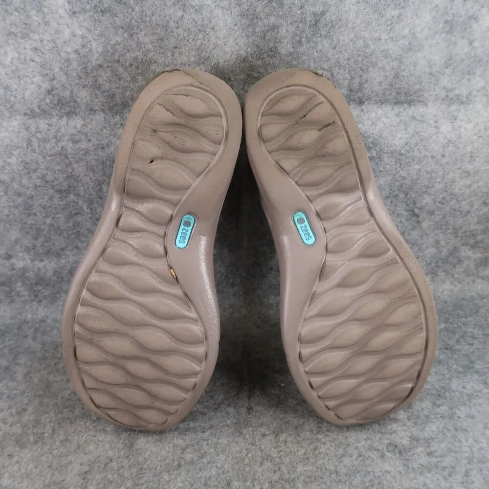 Bzees Shoes Womens 8 Slip On Fashion Casual Comfort Career Stretch Walking Taupe - Picture 9 of 12